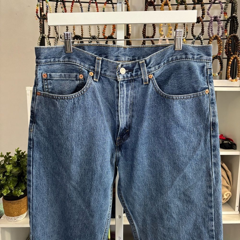 Levi's Blue Straight-Leg Jeans Classic Style - Picture 4 of 6